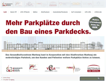 Tablet Screenshot of gesundheitszentrum-marburg.de